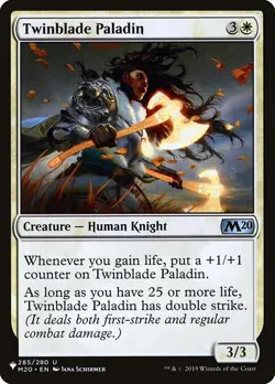 Twinblade Paladin NonFoil The List M20-285 NM MTG - Image 1