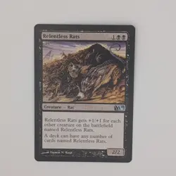 Wizards of the Coast Relentless Rats M11 Uncommon Black Creature Regular EN #113 - Image 1