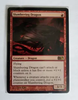 Slumbering Dragon MTG Magic 2013 (M13)#148 Magic: The Gathering Red - Image 1