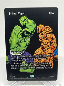 MTG Primal Vigor #0081 Borderless M Marvel Universe Eternal-Legal (MAR) - Image 1