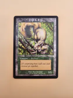 Squirrel Token Promotional MP Odyssey Magic the Gathering 1/1 - Image 2