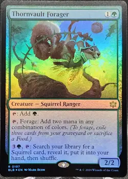 Thornvault Forager #197 MTG: Bloomburrow Foil Rare - Image 1