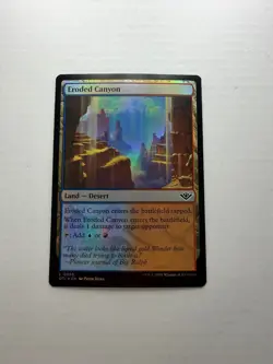 Eroded Canyon 256 Outlaws of Thunder Junction Magic: The Gathering Mtg Foil LP - Image 1