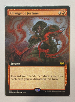 MTG - Innistrad: Crimson Vow - Change of Fortune - Extended Art - NM - Image 1