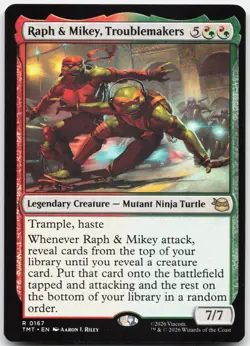 MTG Raph & Mikey, Troublemakers Teenage Mutant Ninja Turtles NM 0167 - Image 1