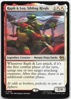 MTG Raph & Leo, Sibling Rivals Teenage Mutant Ninja Turtles NM 0166 - Image 1