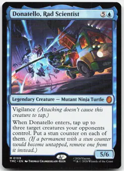 MTG Donatello, Rad Scientist Commander: Teenage Mutant Ninja Turtles NM 109 - Image 1