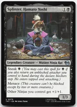 MTG Splinter, Hamato Yoshi Teenage Mutant Ninja Turtles NM 0079 - Image 1