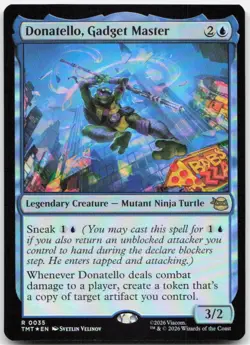 MTG Donatello, Gadget Master Teenage Mutant Ninja Turtles Foil NM 0035 - Image 1