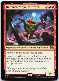 MTG Raphael, Ninja Destroyer Teenage Mutant Ninja Turtles NM 0102 - Image 1
