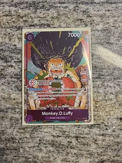 Bandai One Piece TCG Monkey D. Luffy P-080 Card Game Fest - Image 1