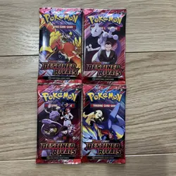 Pokemon TCG Destined Rivals Booster Packs X 4 Art Set Brand New Sealed ✅ - Image 1