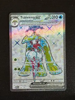 Tsareena ex 220/182 Ultra Rare Paradox Rift Pokemon Holo Lightly Played - Image 1