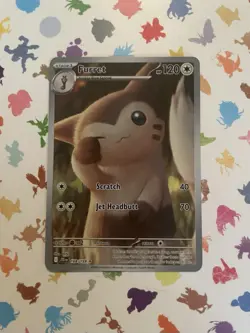 Pokemon TCG Furret 168/159 Illustration Rare Journey Together Set NM Condition - Image 1