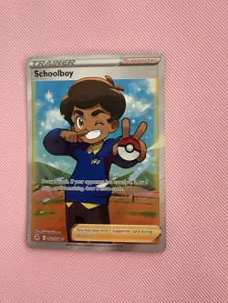 Pokemon TCG Fusion Strike Schoolboy Trainer Card 261/264 Full Art - Image 1