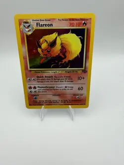 Wizards of the Coast Flareon 3/64 Jungle Holo Rare EN 1999 70HP Unlimited - Image 1