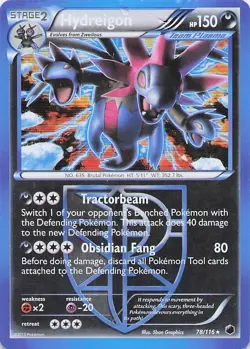 Hydreigon - Pokemon Holo Rare 2013 Plasma Freeze 78/116 DMG - Image 1