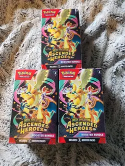 3x Pokemon TCG Ascended Heroes Booster Bundles. Total Of 3. - Image 1