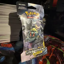 Pokemon Sun & Moon Unbroken Bonds Sleeved Booster Pack MACHAMP MARSHADOW ART 820650805486 - Image 1