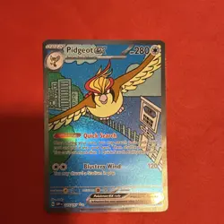 Pokemon TCG Pidgeot ex 225/197 Obsidian Flames Ultra Rare Full Art Holo - Image 1