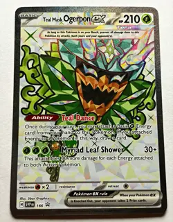 Teal Mask Ogerpon ex 166 SV Scarlet & Violet Promo Near Mint - Image 1