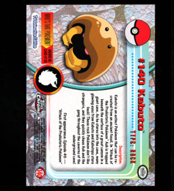 2000 topps Chrome Pokemon TV Animation Series 2 #140 Kabuto - Image 2