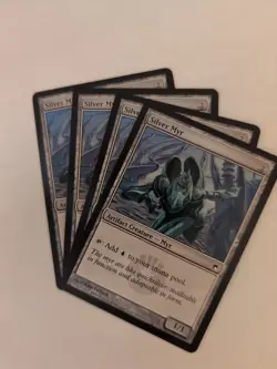 Silver Myr x4 Scars of Mirrodin 4x Playset Magic the Gathering MTG - Image 1