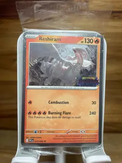 Pokemon TCG Reshiram Promo Holo Stamped Phantasmal Flames 017/094 Basic SEALED - Image 1