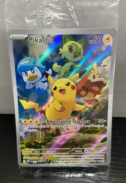 Pokemon TCG Black Star Promo Pikachu #27 Paldea Evolved Sealed M Condition - Image 1