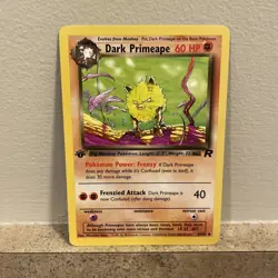 Dark Primeape 43/82 - 1st Edition Team Rocket - WOTC Pokemon TCG 2000 - NM - Image 1