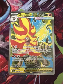 Pokemon Mega Pyroar EX 099/086 Ultra Rare Chaos Rising CRI NM - Image 1