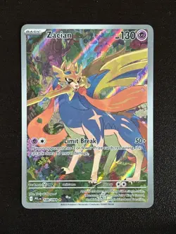 Zacian 100/094 Illustration Rare Phantasmal Flames Pokemon Holo Lightly Played - Image 1