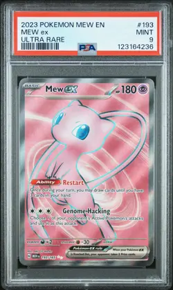 PSA 9 Mew Ex Ultra Rare #193 2023 Pokemon 151 123164236 - Image 1