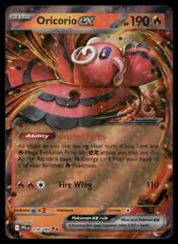 Oricorio ex 018/094 Double Rare Phantasmal Flames Pokemon Holo NM - Image 1
