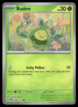 Budew (Poke Ball Pattern) 004/131 Holo Common Prismatic Evolutions Pokemon NM - Image 1