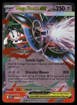 Mega Floette ex 035/086 Double Rare Chaos Rising Pokemon Holo NM - Image 1
