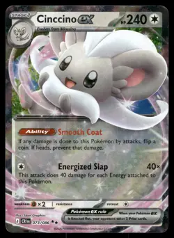 Cinccino ex 073/086 Double Rare Chaos Rising Pokemon Holo NM - Image 1