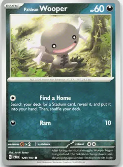 Paldean Wooper 128/193 Common Paldea Evolved Pokemon Near Mint - Image 1