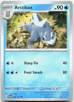 Arctibax 059/193 Uncommon Paldea Evolved Pokemon Near Mint - Image 1