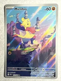 POKEMON Mienfoo 133/086 Sv: White Flare ILLUSTRATION RARE Holo TCG VERY STRAIGHT - Image 1
