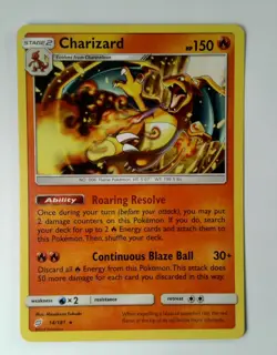 NM Excellent pokemon charizard 14 Team Up NM - Image 1