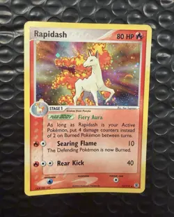 The Pokemon Company Rapidash 13/112 FireRed & LeafGreen Holo Rare Eng 80 HP - Image 1