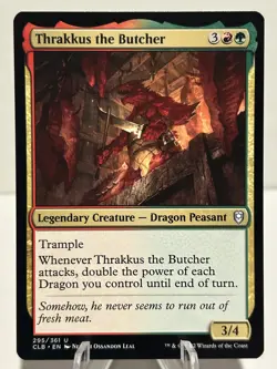 Thrakkus the Butcher 295 U Commander Legends: Battle for Baldur's Gate NM MTG - Image 1
