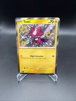 Toxrel 140/091 Shiny Rare - PAF EN Paldean Fates Pokemon - NM/M - Image 1