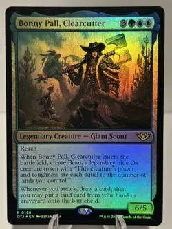 Bonny Pall, Clearcutter 196 R Outlaws of Thunder Junction FOIL NM MTG - Image 1
