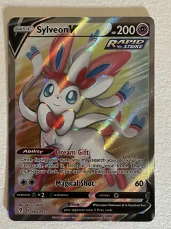 The Pokemon Company Sylveon V 183/203 Evolving Skies Ultra Rare Holo Full Art - Image 1