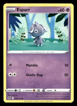 Espurr 081/195 Silver Tempest NM/M Pokemon - Image 1