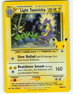 Light Toxtricity - Holo - #SWSH137 Black Star Promo - Pokemon TCG - 2021 - Image 1