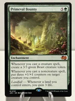 Primeval Bounty 701 M Foundations Jumpstart regular Near Mint MTG - Image 1