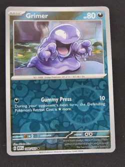 Grimer 088/165 Common 151 Pokemon Reverse Holo NM - Image 1